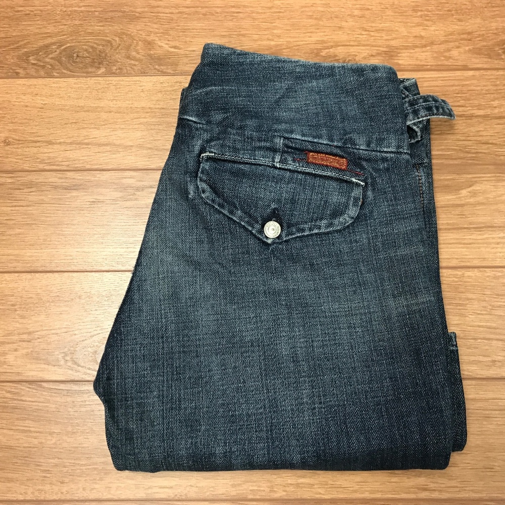 7 for All Mankind jeans size 27 wide leg flare VINTAGE